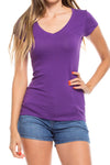 Basic v neck top - Destination Store