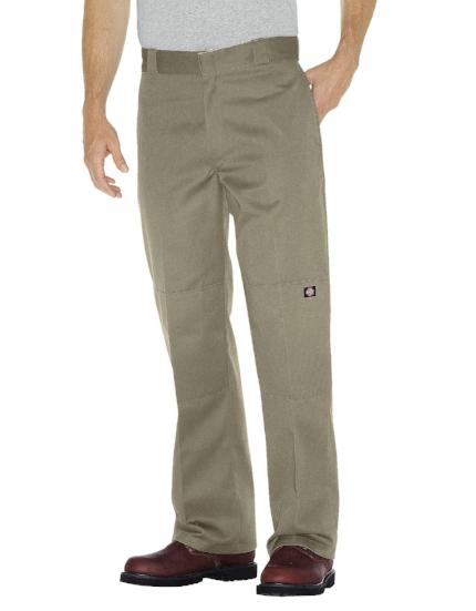 Loose fit double knee dickies pants khaki color style 85283– Destination  Store