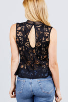 Sleeveless lace trim - Destination Store