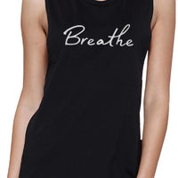Breath Muscle Tee Work Out Sleeveless Shirt Cute Yoga T-shirt - Destination Store