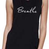 Breath Muscle Tee Work Out Sleeveless Shirt Cute Yoga T-shirt - Destination Store
