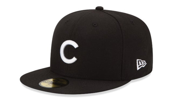 New era Chicago Cubs 5950 black hat - Destination Store