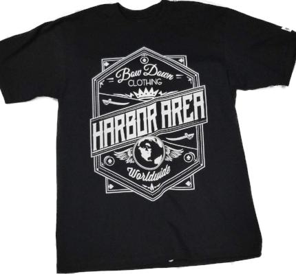 Harbor area-crown short sleeve T shirt by Bow down - Destination Store