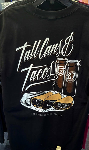 Tall cans and tacos- short sleeve men's T-shirt - Destination Store